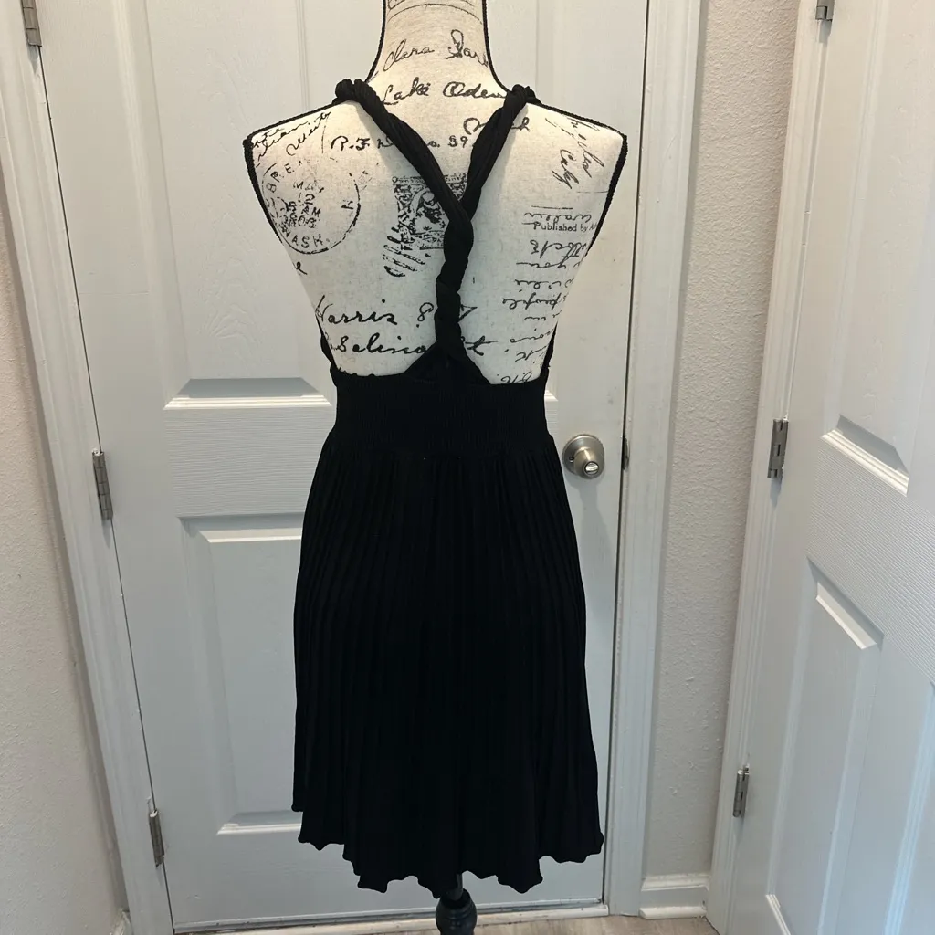 Mustard Seed Elegant Black Halter Dress - Image 3