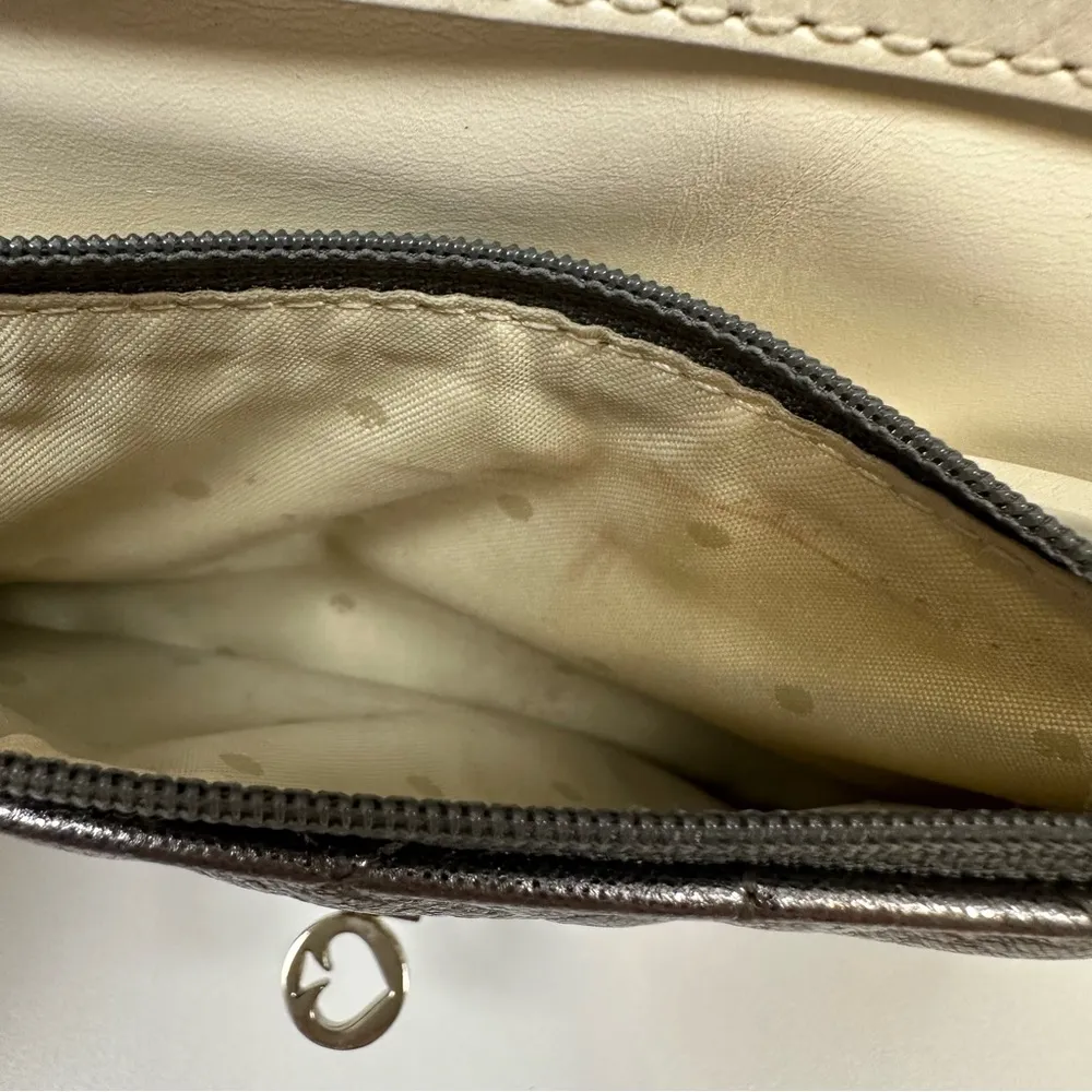 Kate Spade Sedgewick Place Quilted Metallic Gray Bag - Image 12