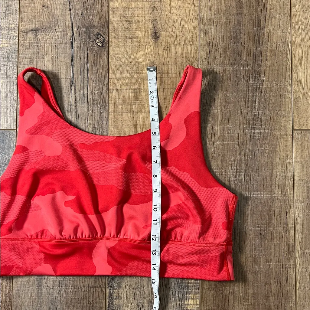Offline by Aerie Red Camo Sports Bra Workout Size XXL - Image 9