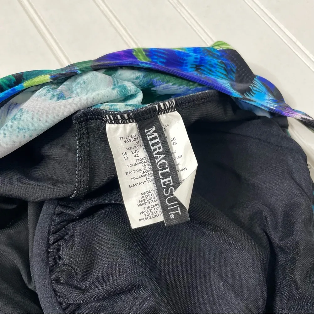 Miraclesuit Women's Useppa Esmerelda Underwire One-Piece Swimsuit Sz 12 70 - Image 8