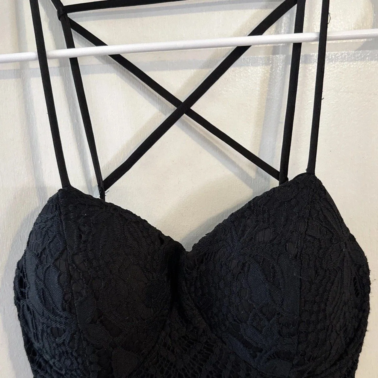 Material Girl Black Long Little Black Dress‎ Medium - Image 2