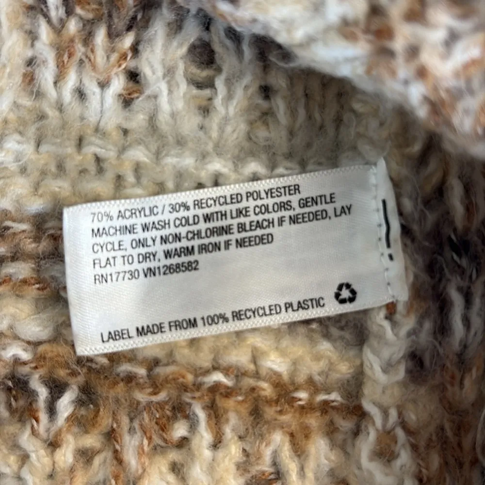 Universal Thread Women's Brown Chunky Knit Rolled Hem Boxy Sweater Small - Image 5