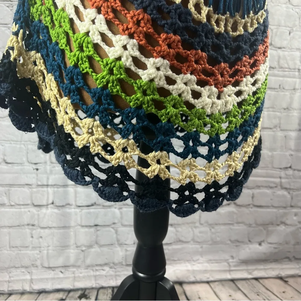 Solution Multicolored Bohemian Open Knit Sleeveless Pullover (A21) Size undefined - Image 8