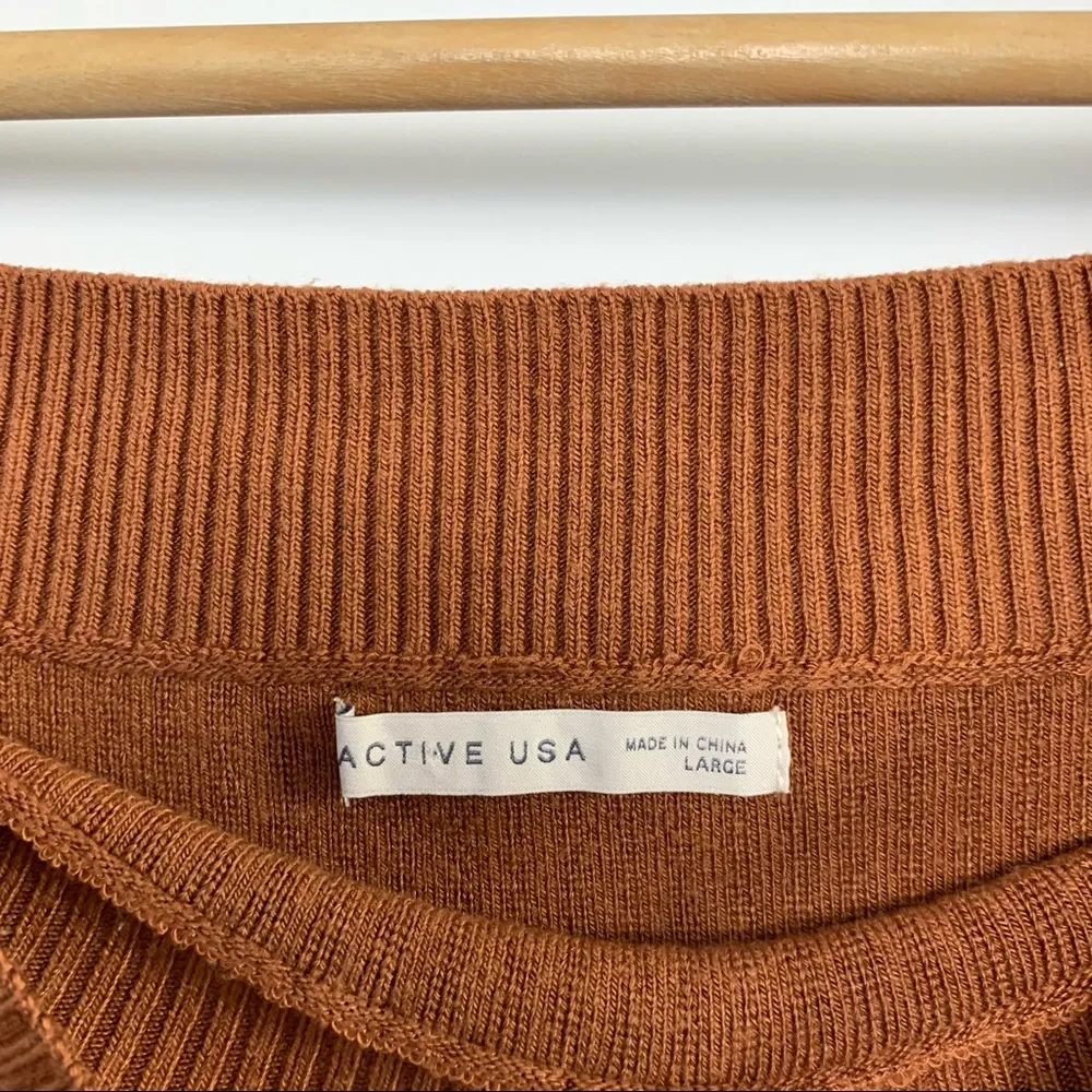 Active USA Ribbed Striped Bodycon Dress - Image 4