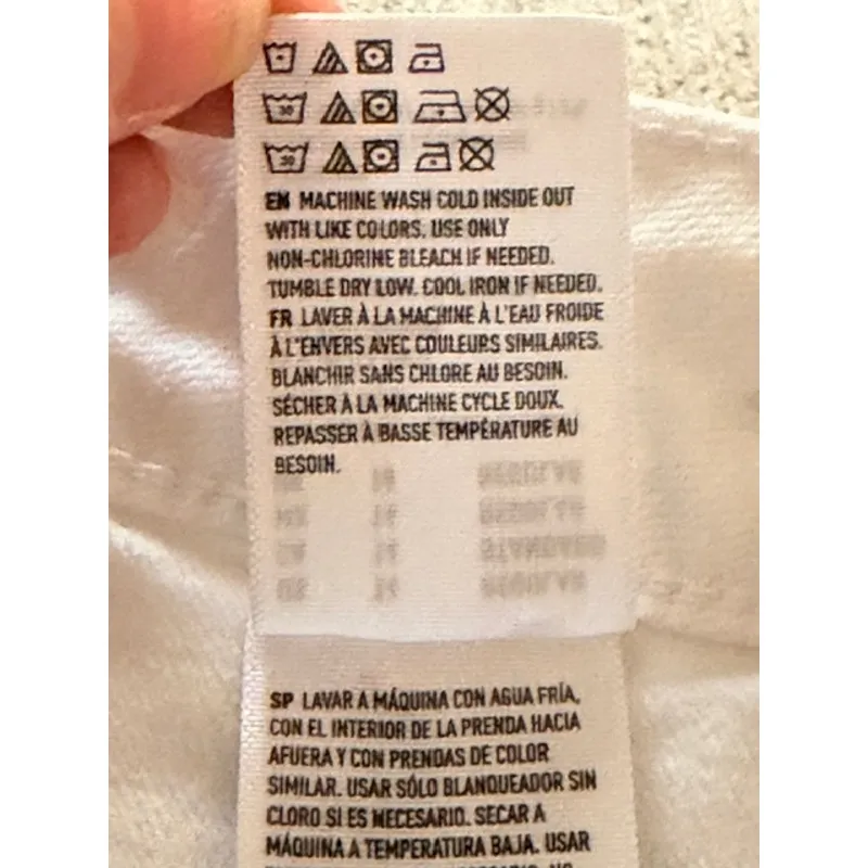 American Eagle Super Super Stretch Jegging Jeans White Women’s Size 14 Regular - Image 7