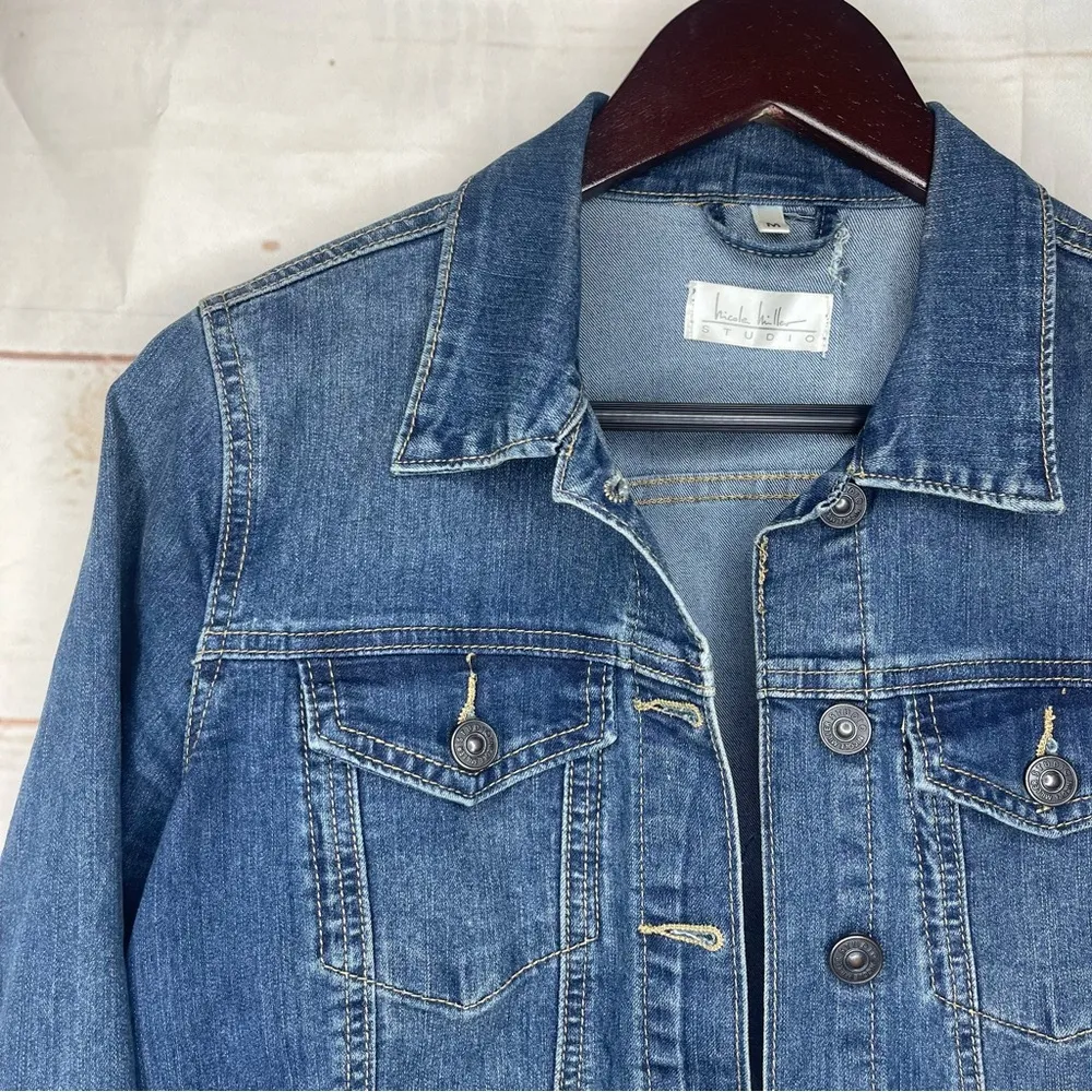 Nicole Miller • Jean Jacket • Winter • Fall • Medium • Denim - Image 10