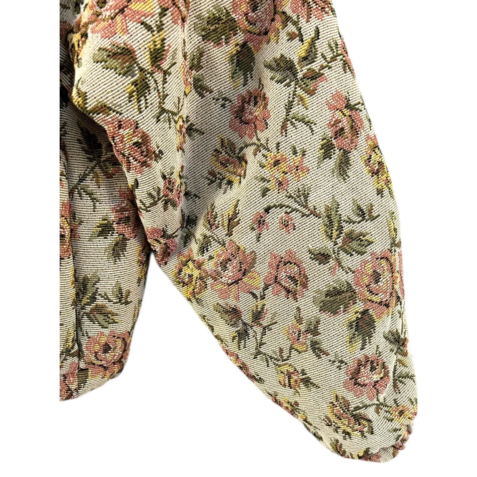 Altar's‎ State Grandmacore Floral Tapestry Bomber Jacket Coat Women's Size Small - Image 4