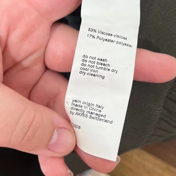 Akris Punto Skirt 4‎ NWT $695 Teak Stretch Viscose Midi Pencil Modest Designer - Image 5