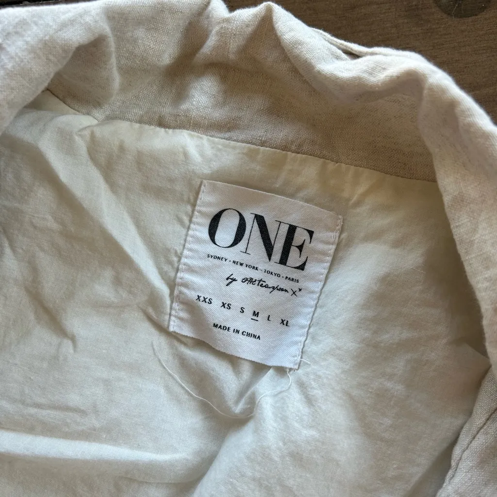 One Teaspoon  Linen Tuxedo Jacket - Image 4