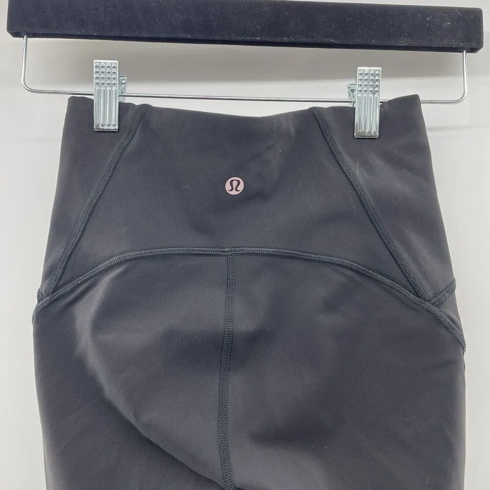 Lululemon Athletica Size 2 Train Times 7/8 Pants Leggings 25" Black Luxtreme - Image 5