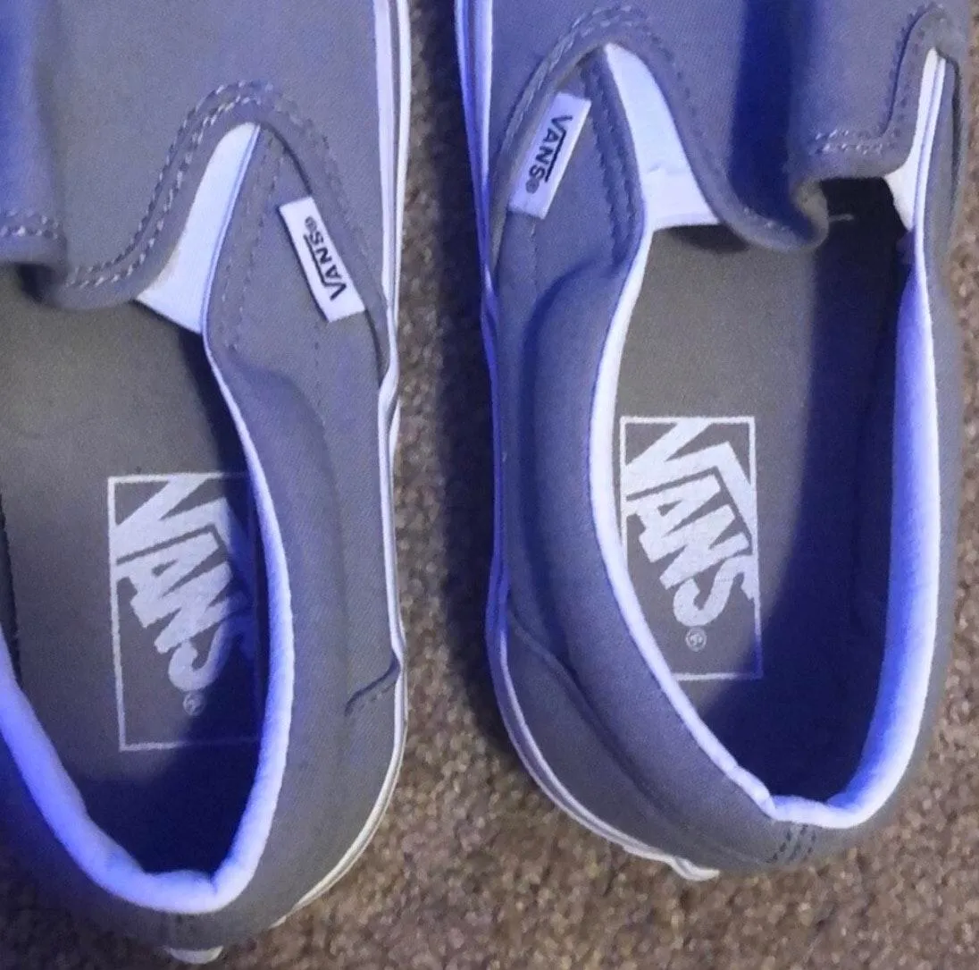 Vans Gray Slip-ons - Image 3