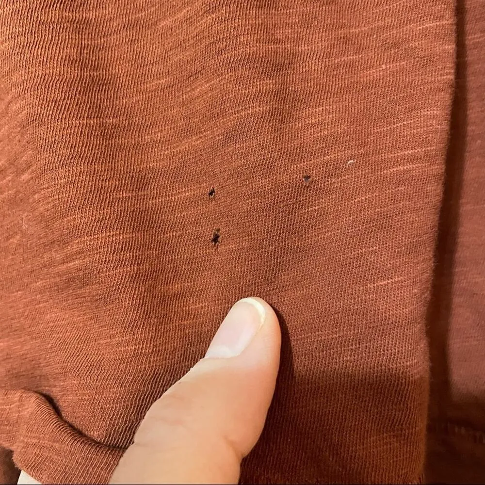 Madewell  Burnt Orange Pullover Lightweight Turtleneck Sweater Womens S Fall - Image 3