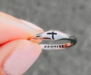 Elevated faith cross ring - Image 3