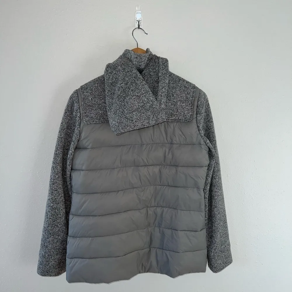 Lands’ End Gray Zip Up Jacket Coat Size XS (2-4) - Image 2