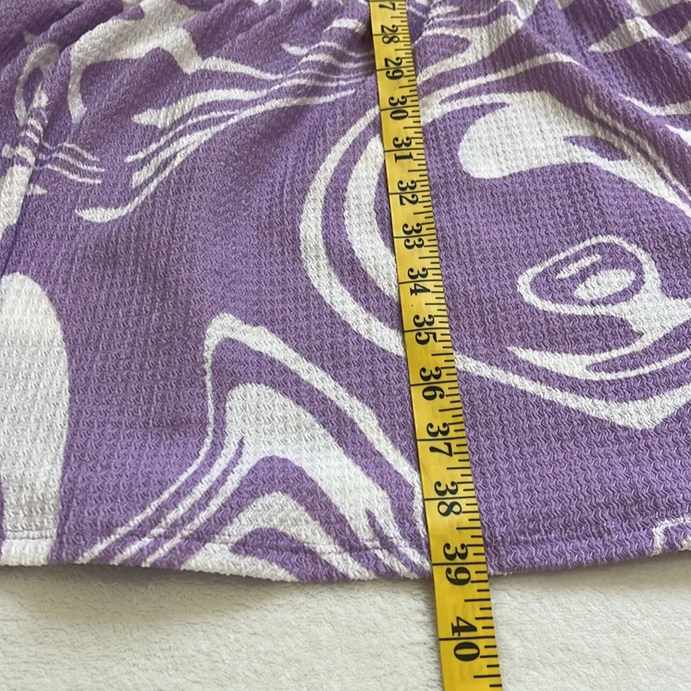 LuLaRoe Women’s Ariel Purple Swirl Three Tiered Dress Size Large - Image 5