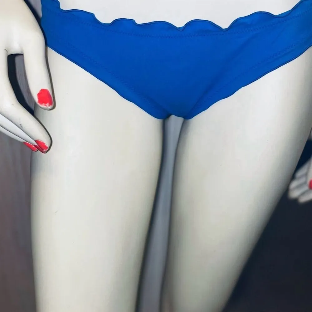 Victoria's Secret  Ruffle Cheeky Bikini Bottom Hot Pink & Blue Size S - Image 13