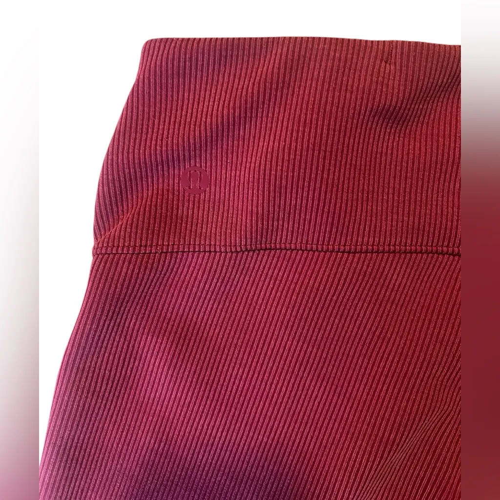 Lululemon Brushed‎ Softstreme Ribbed Zip Flared Pant 32.5"
Pomegranate - Image 12