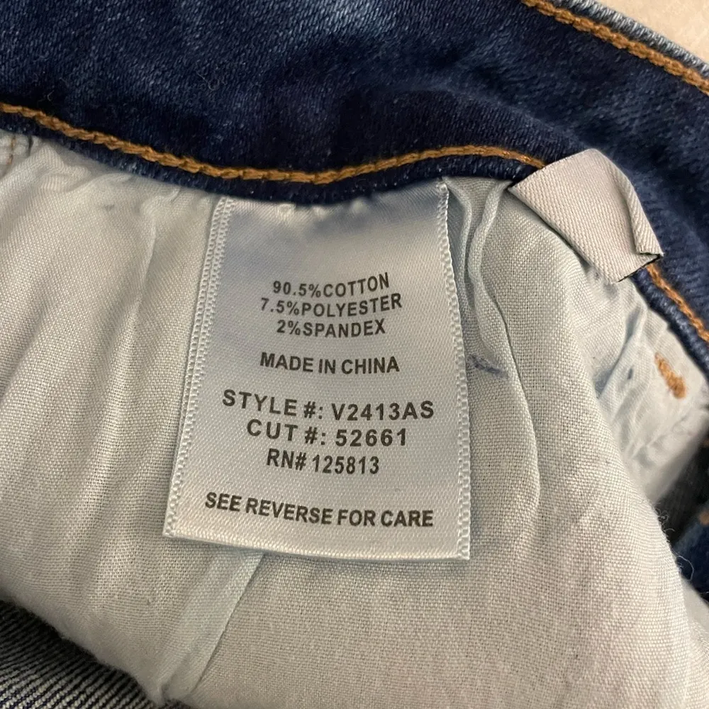 Altar’d State Two Tone High Waist Bell Bottom Jeans, Blue, Size 27, NWT - Image 7