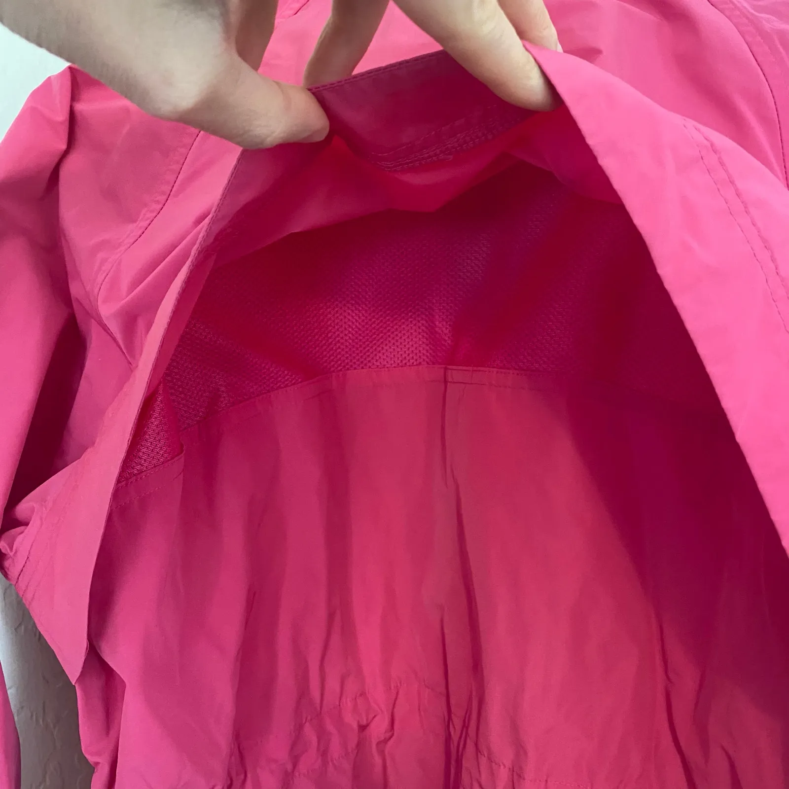 Athleta Westerly Rain Wind Jacket Womens Size Medium Hot Pink Barbiecore Active - Image 6
