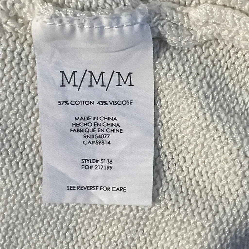 Cabi Women’s Cream Sleeveless Knit Sweater Tank Top Style 5136 Size Medium - Image 4