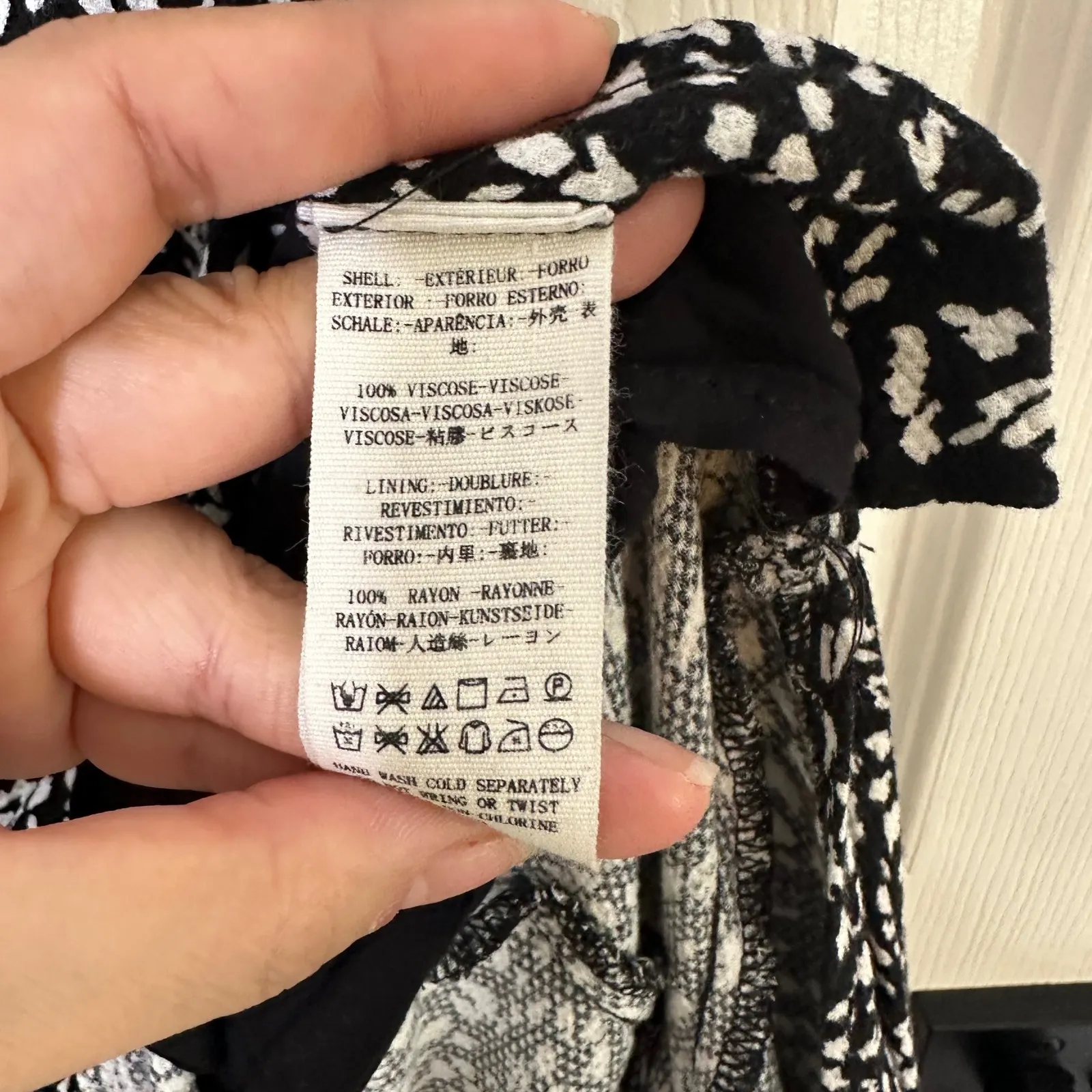 Free People Looking‎ For Love Black White Midi Dress Size 4 Boho Festival - Image 8