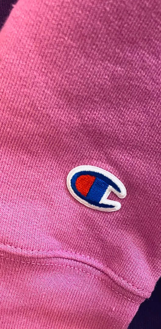 Champion Color Block Purple And Gray Crewneck - Image 5