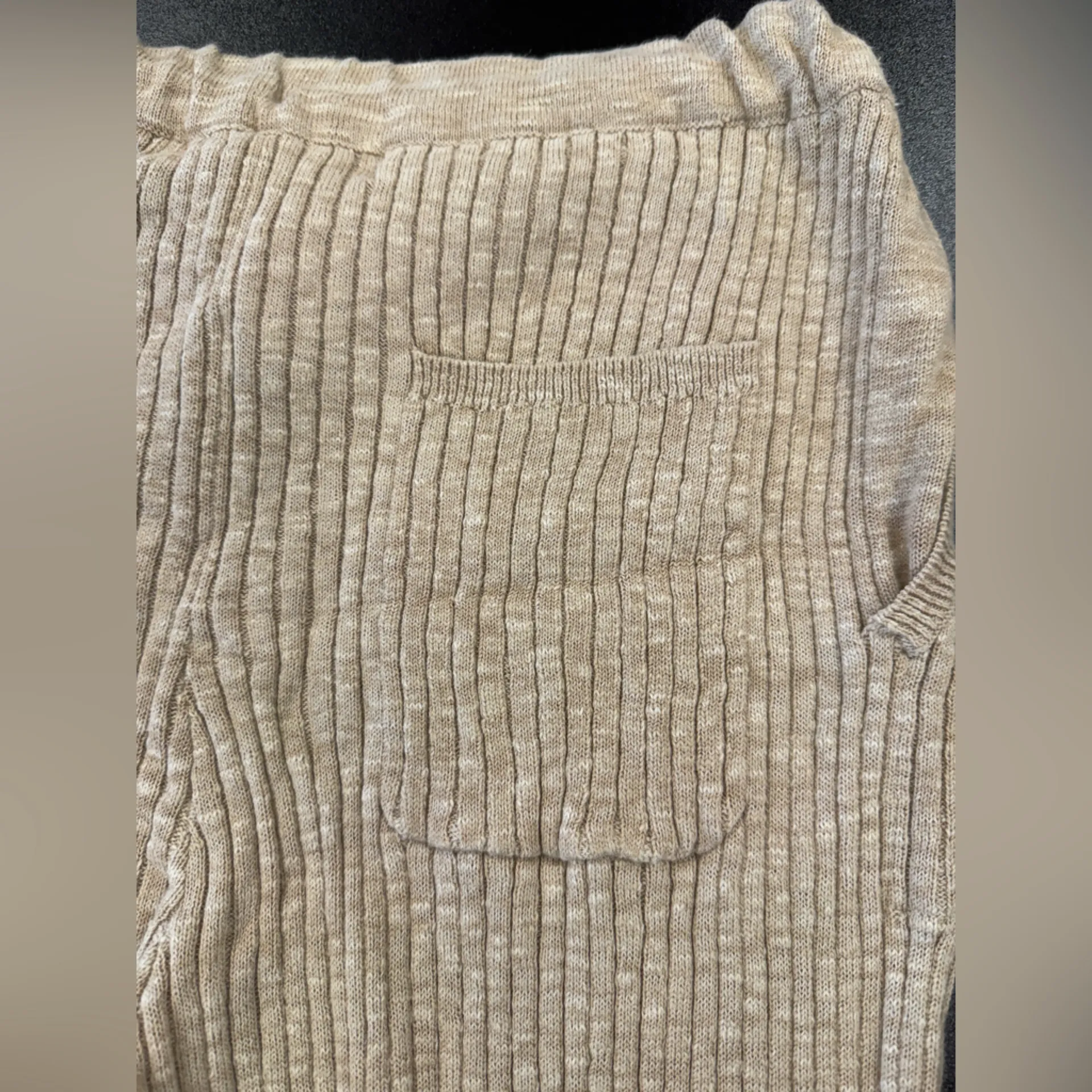 Free People Beach Around The Clock Ribbed Knit  Joggers Pants Sz M - Image 11