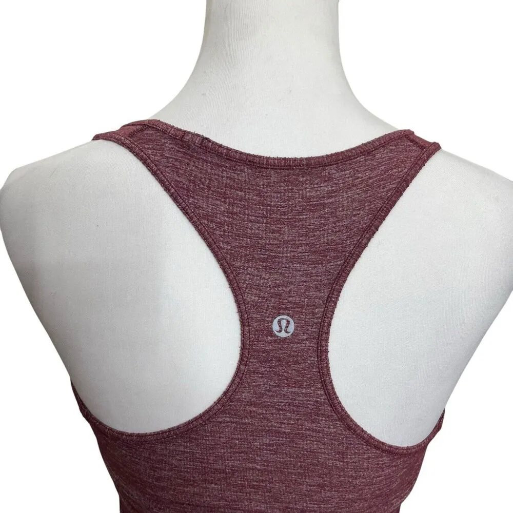 Lululemon Cool Racerback Tank Top Bordeaux Athletic Sleeveless Women’s Size XS - Image 5