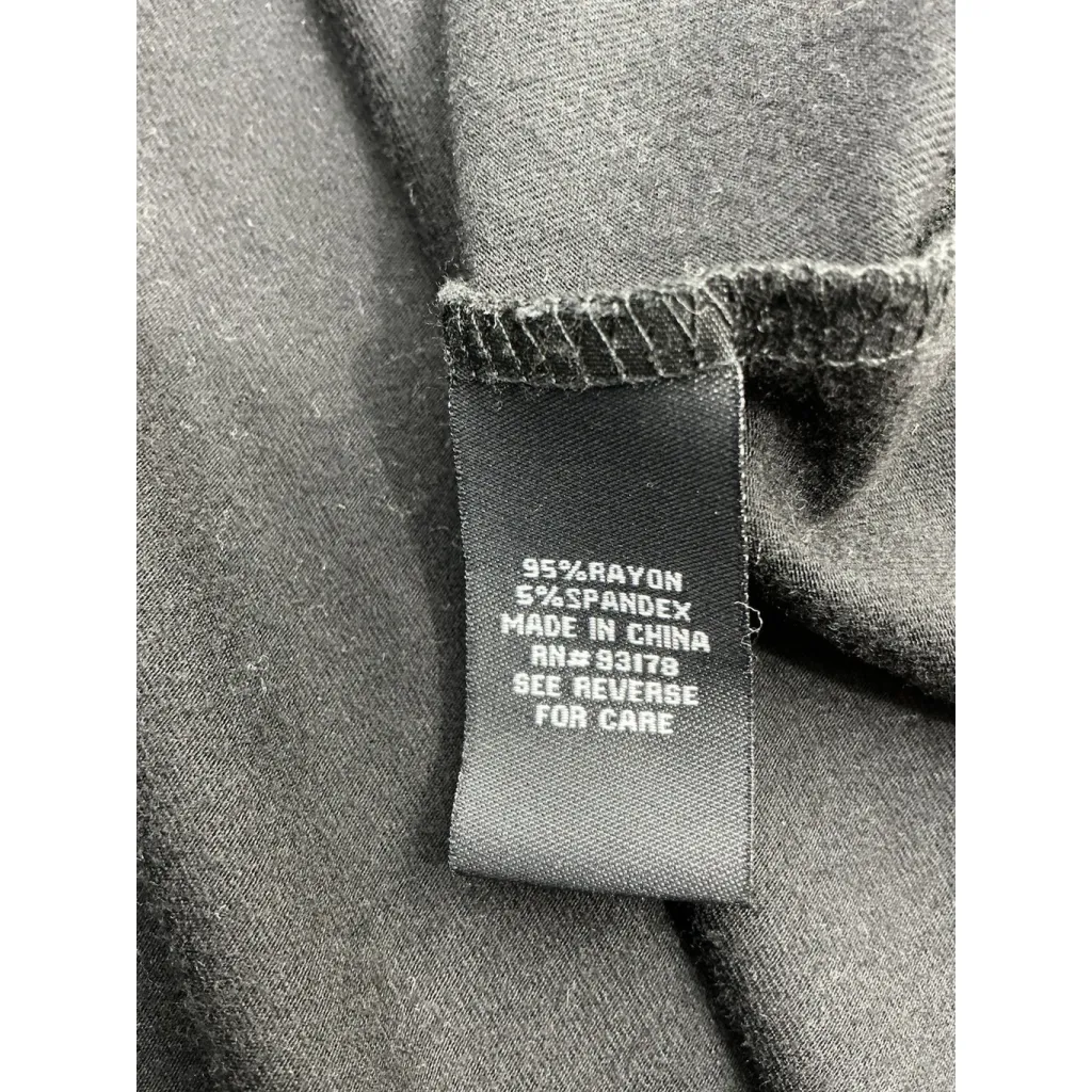 Womans Context Pullover Fit & Flare Dress XL Black Scoop Neck Long Sleeve - Image 4