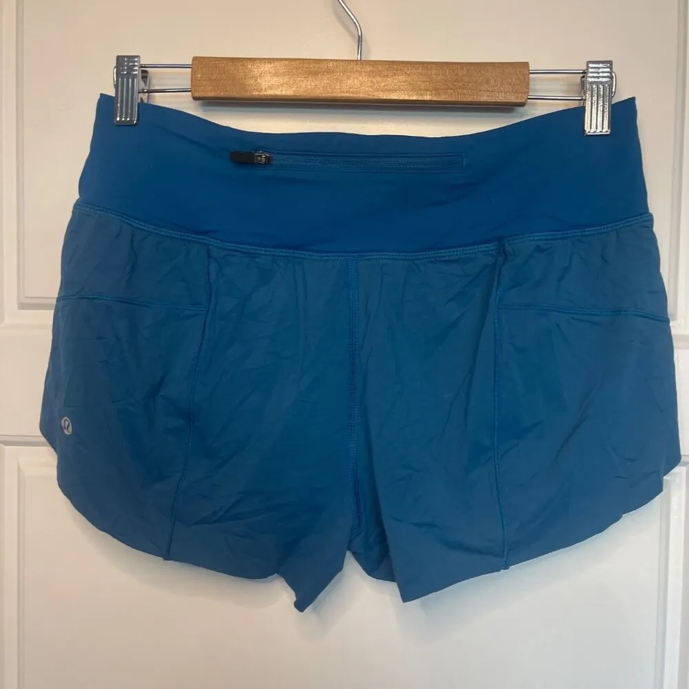Lululemon Chase Me Short Women's Size 6 Whirlpool Blue 2.5" Running Athletic FLA - Image 6