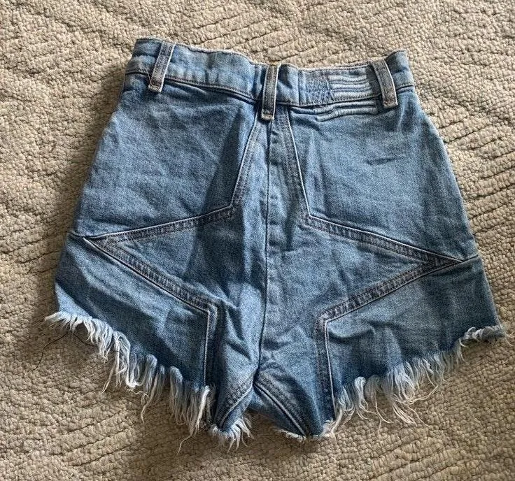Revice Denim Star Butt Shorts - Image 3