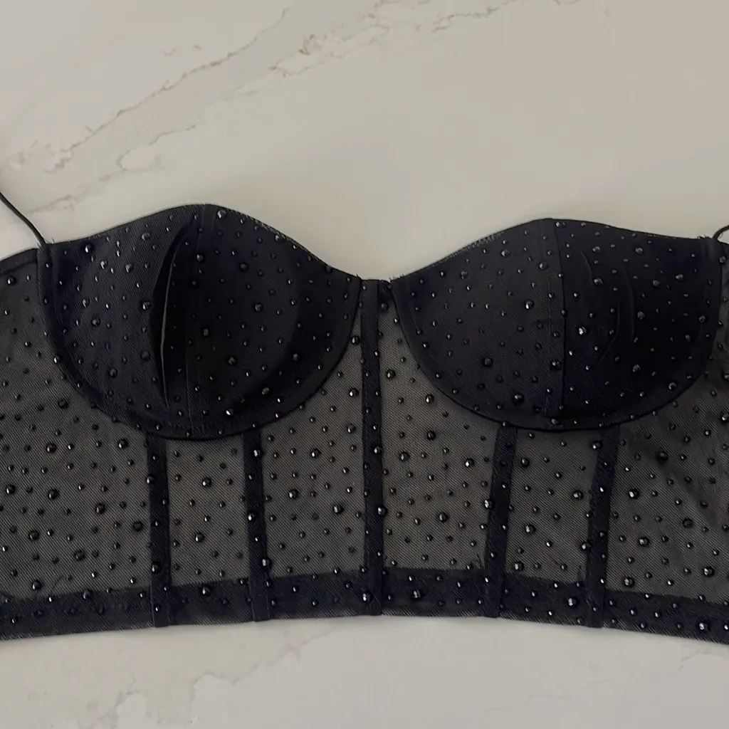 Sage & Paige Black Corset Top - Image 3