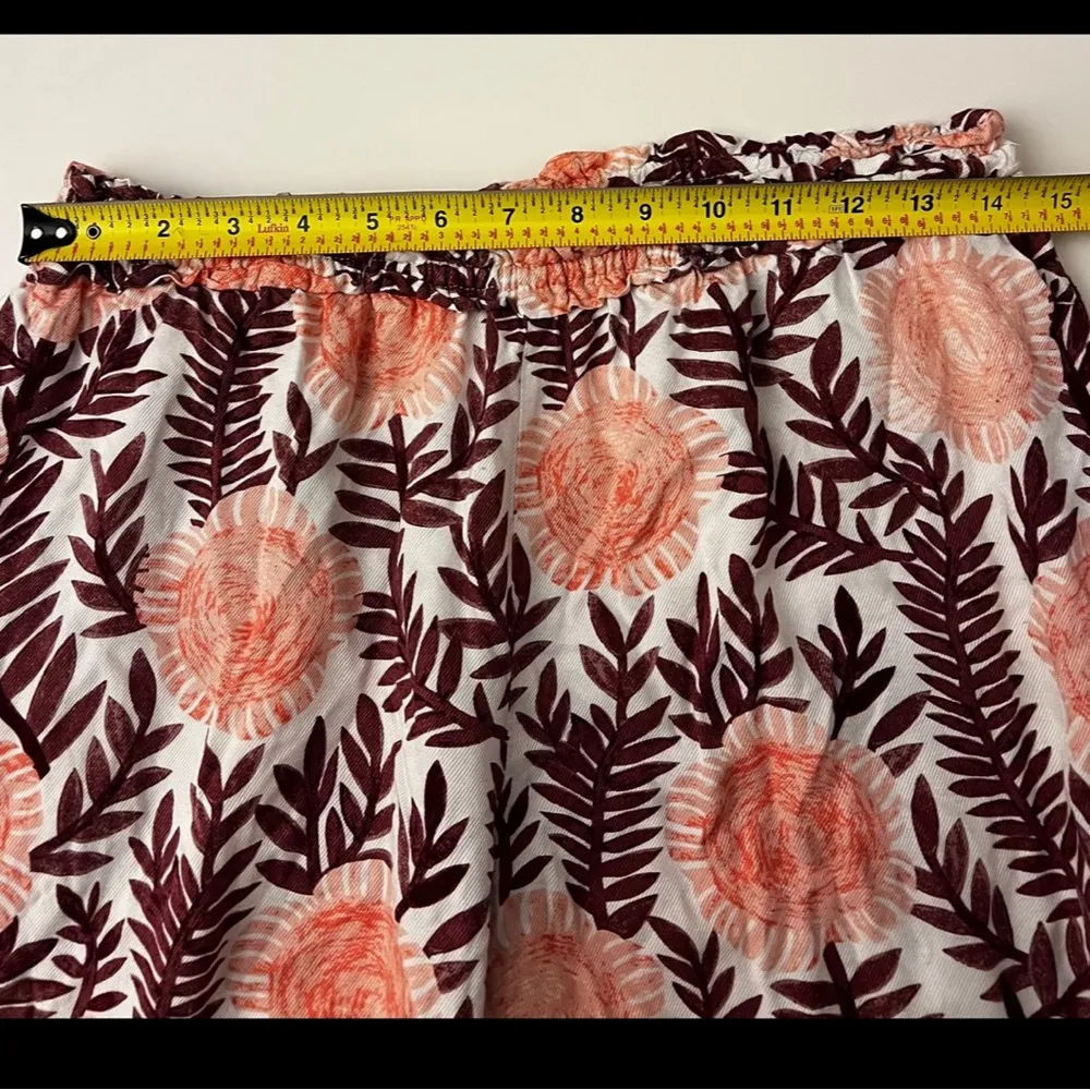 Anthropologie Cecilia Peterson floral wide leg pants elastic waist peasant boho - Image 6