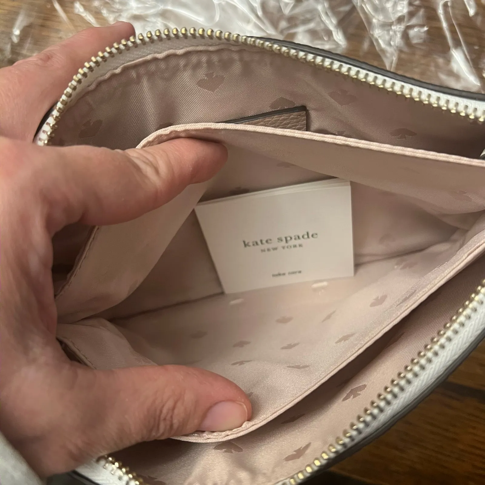 NWT KATE SPADE Leila Colorblock Triple Gusset Crossbody Pebbled Leather NWT $279 - Image 12