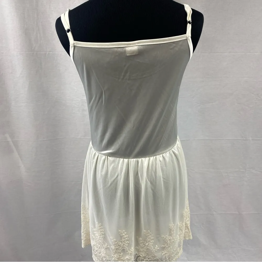 axes femme Romantic Cami Slip Dress Nightgown Japan Kawaii Medium Lacey Vintage - Image 4