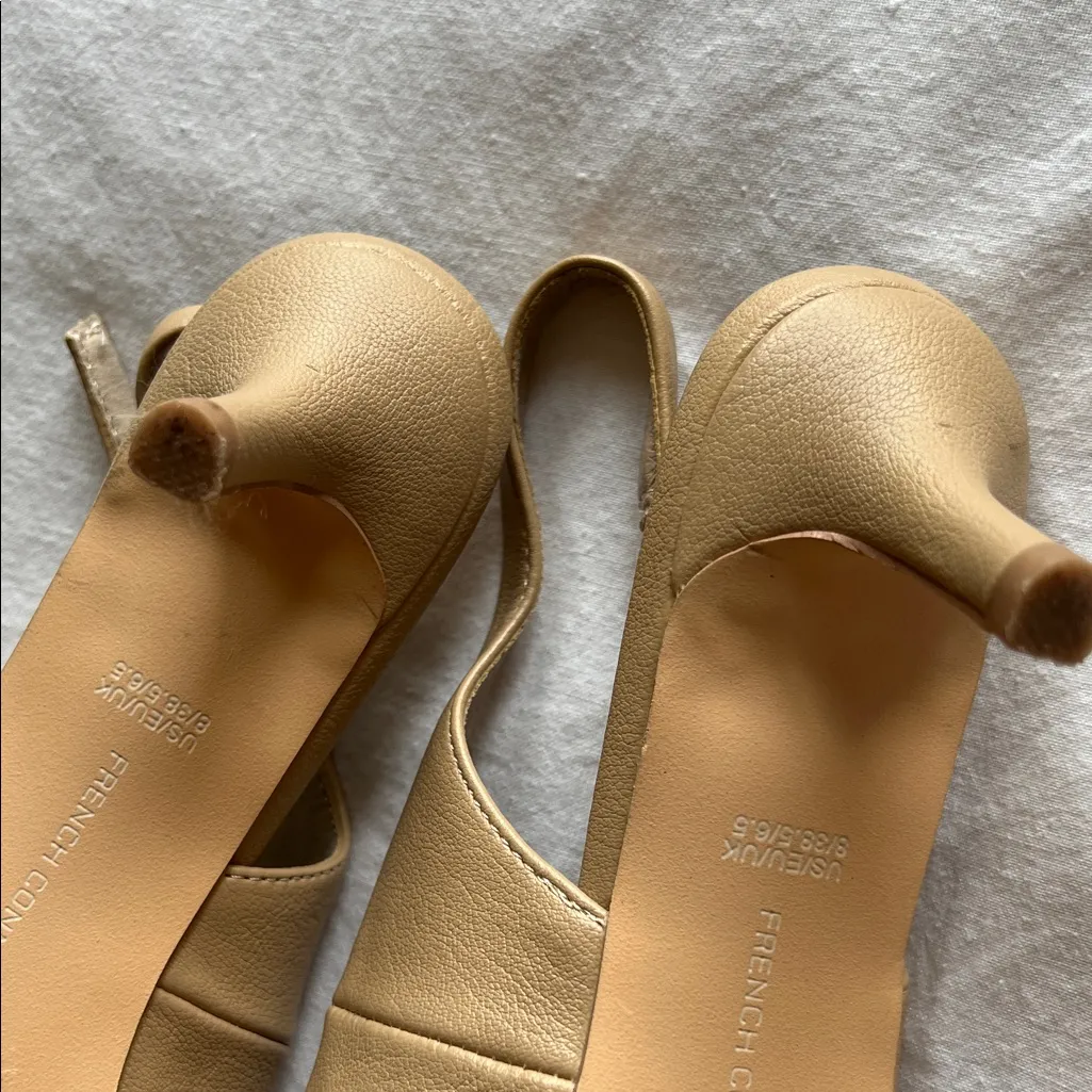 French Connection  Tan Women's Slingback Shoes - Image 3