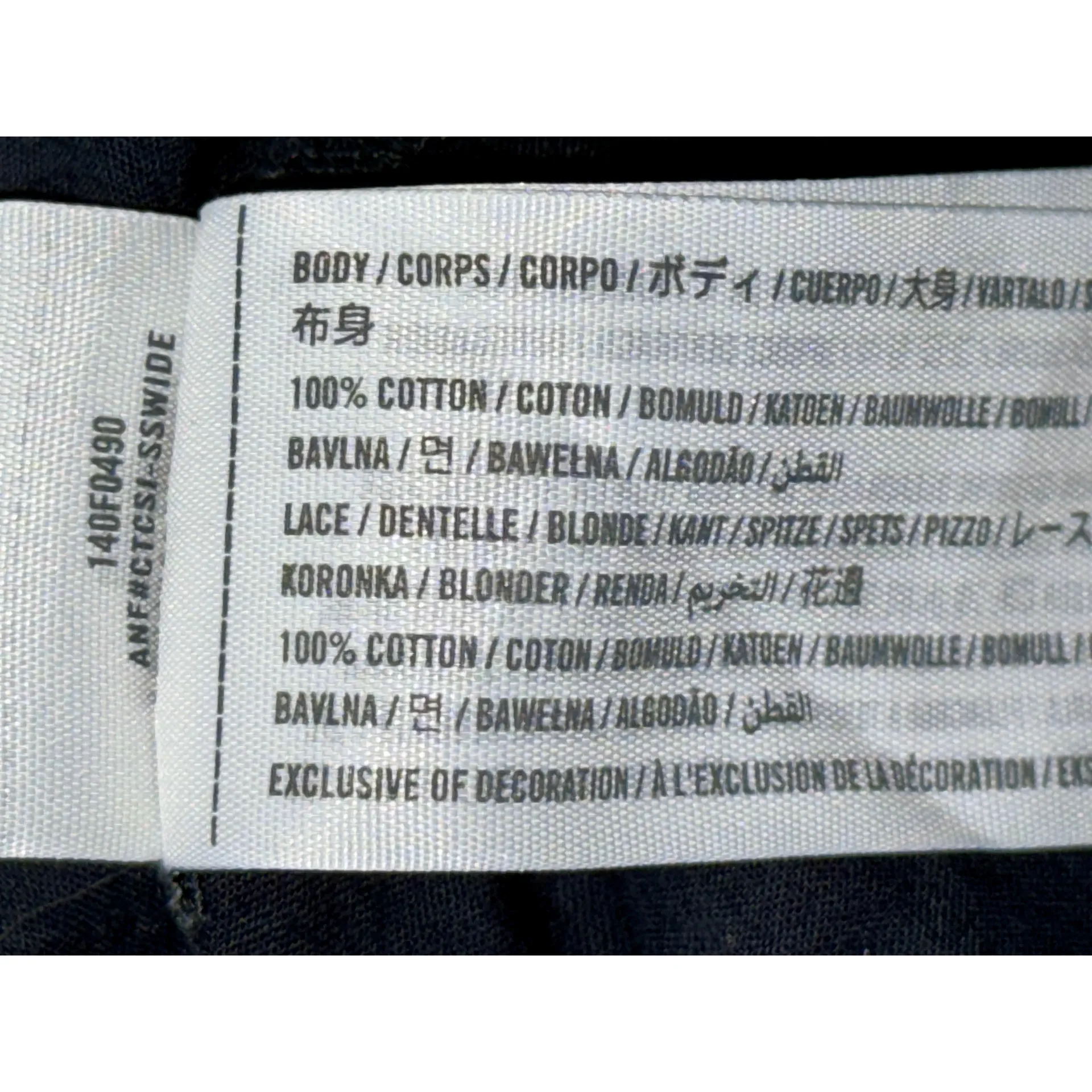 Abercrombie & Fitch Navy Blue Lace Button V-Neck Sleeveless Cami Tank Top Size L - Image 4