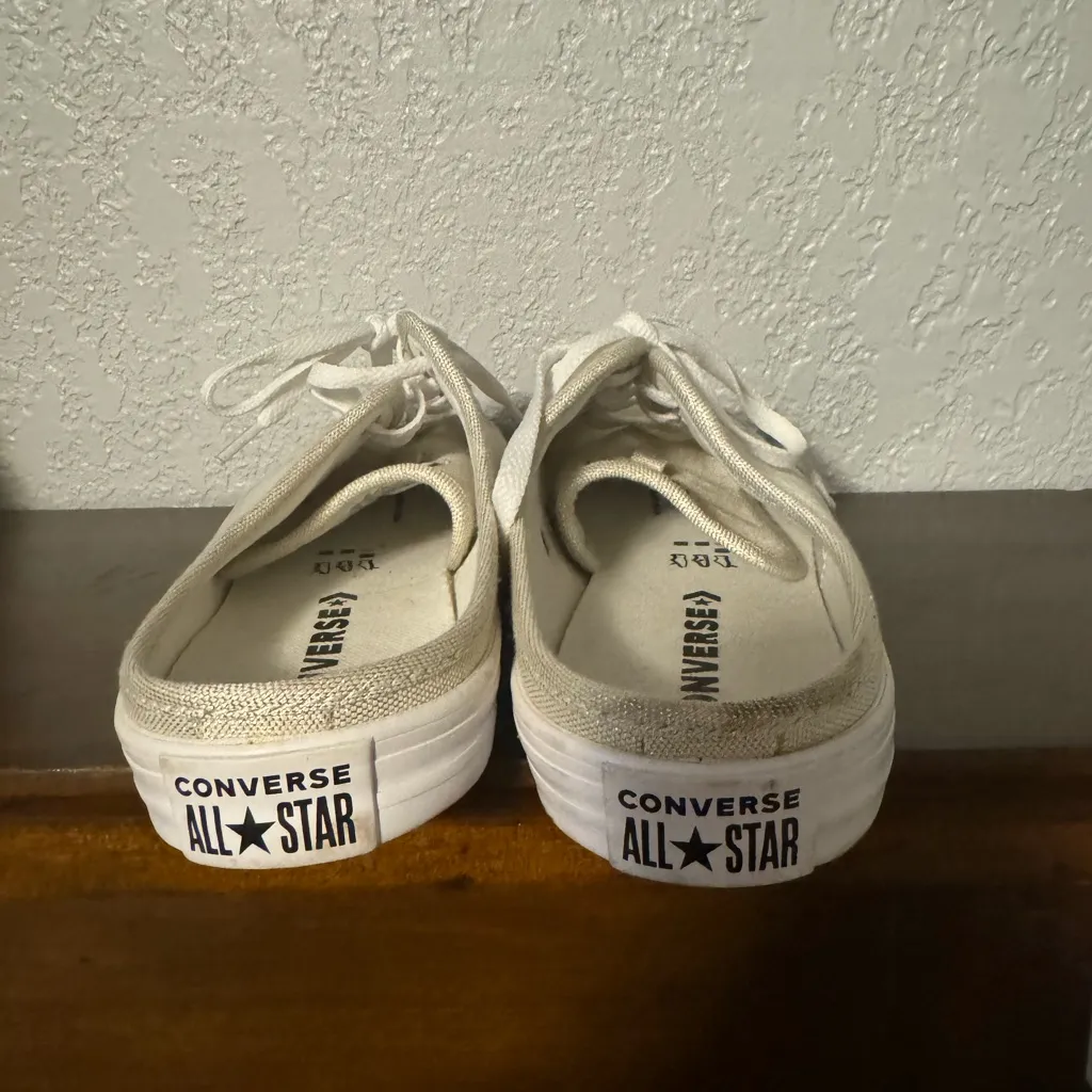 Converse Gold and White Women's Sneakers - Image 4