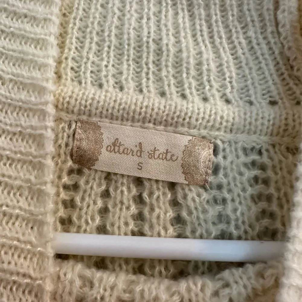 Altar'd State  Cream Knit Mockneck Sweater // Size Small - Image 5