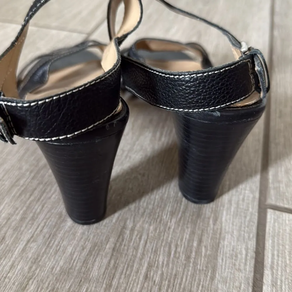 Karen Scott Women’s Adriana‎ Leather Strappy Sandals 9.5 Black - Image 5