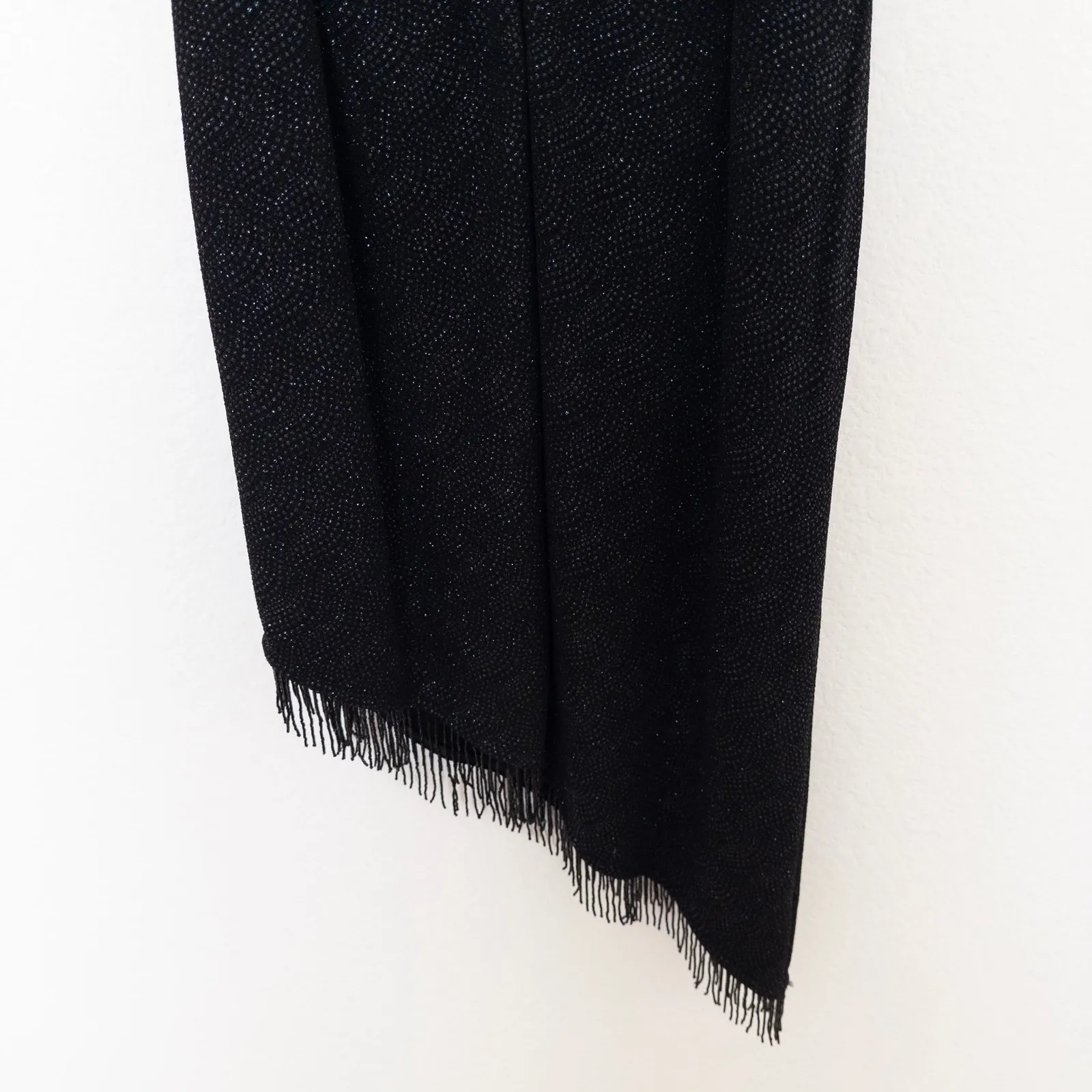 VTG Night Way Womens Dress Size‎ 10 Black Asymmetrical Sparkle Y2K Glam Goth - Image 8