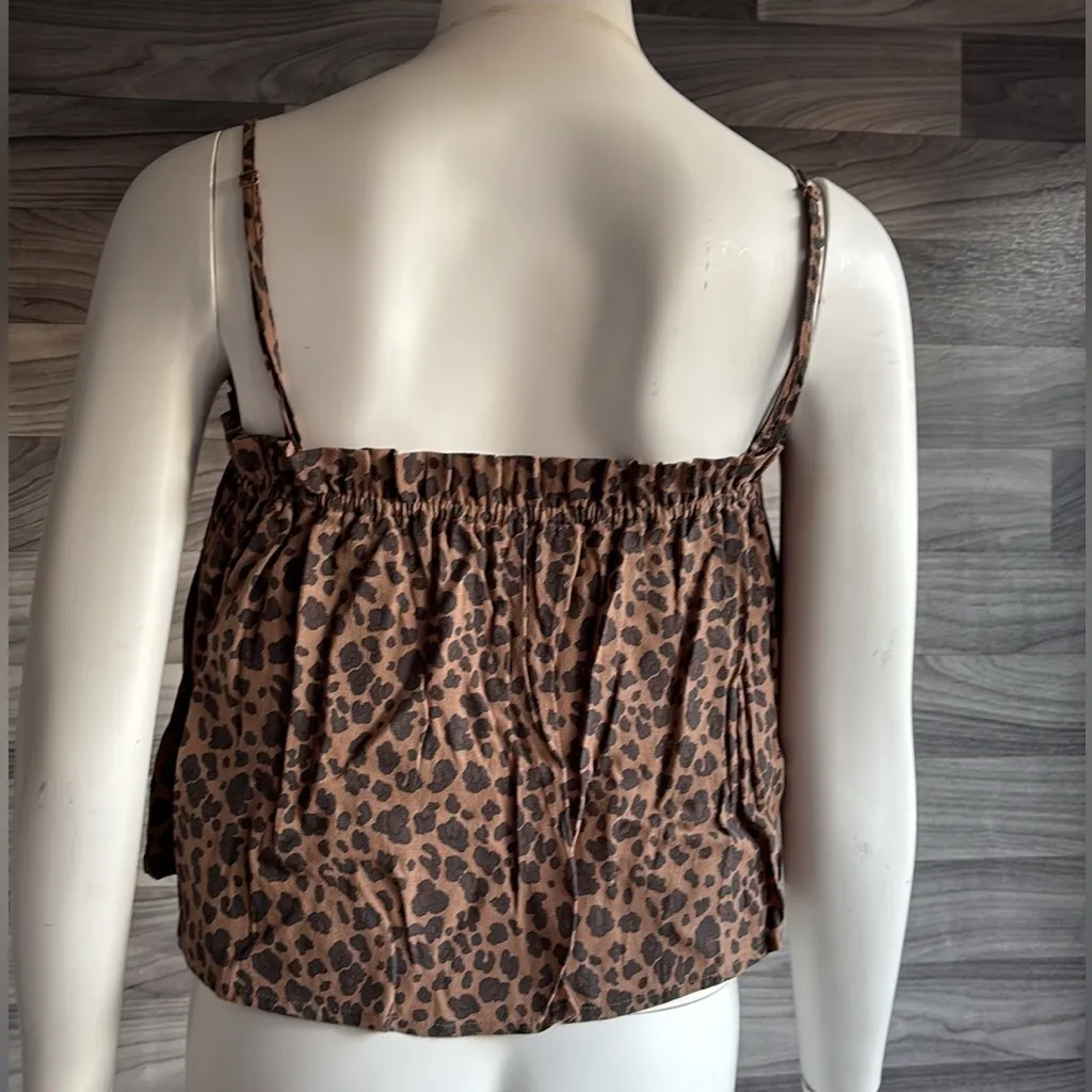 NWOT American Eagle Outfitters Brown Leopard Skirt - Image 8
