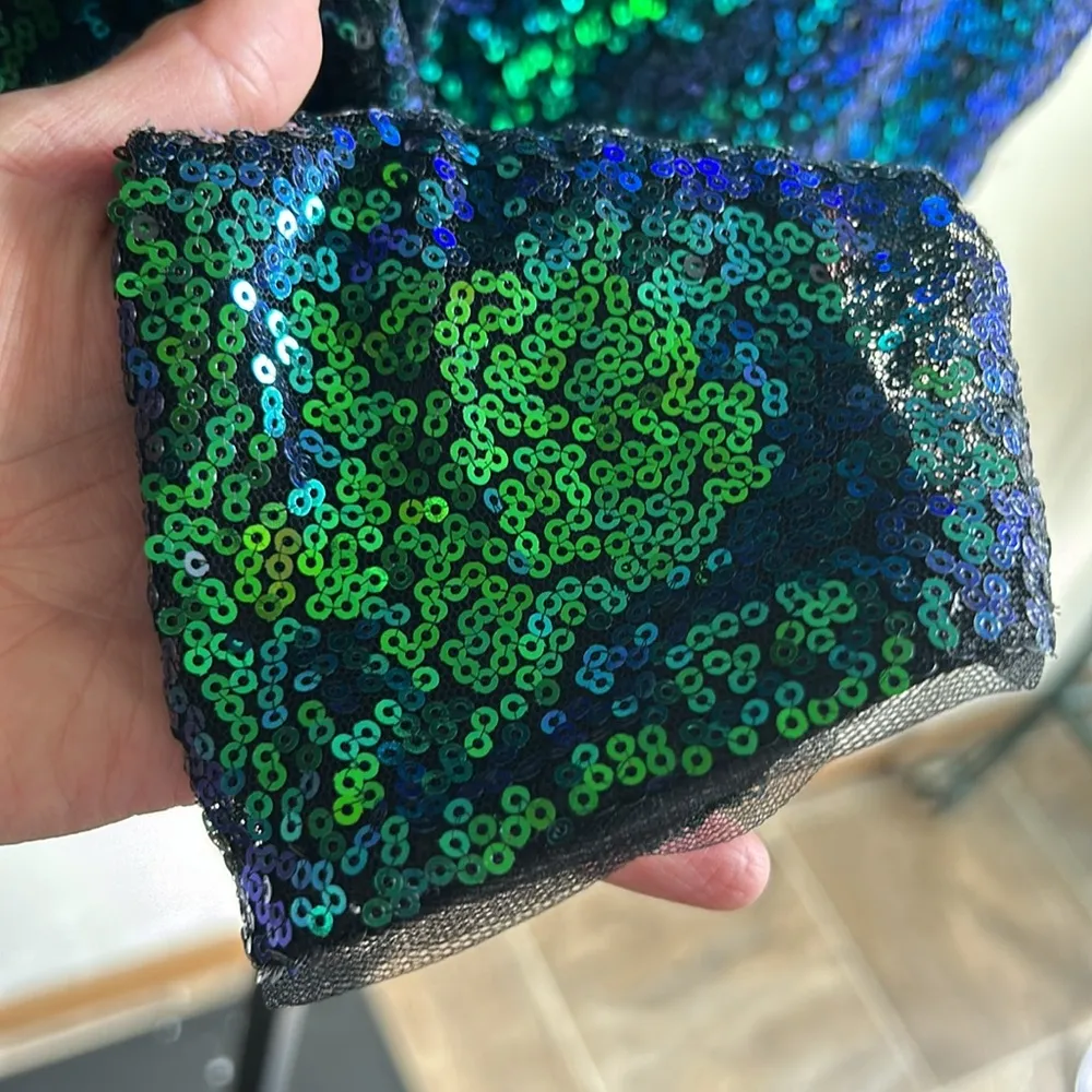 Belle Poque Elegant Retro Sequined Cropped Open Cardigan Jacket Size Medium NWT - Image 8