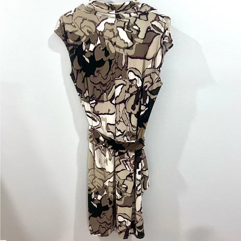 earth tone belted dress size large NWOT - Image 4