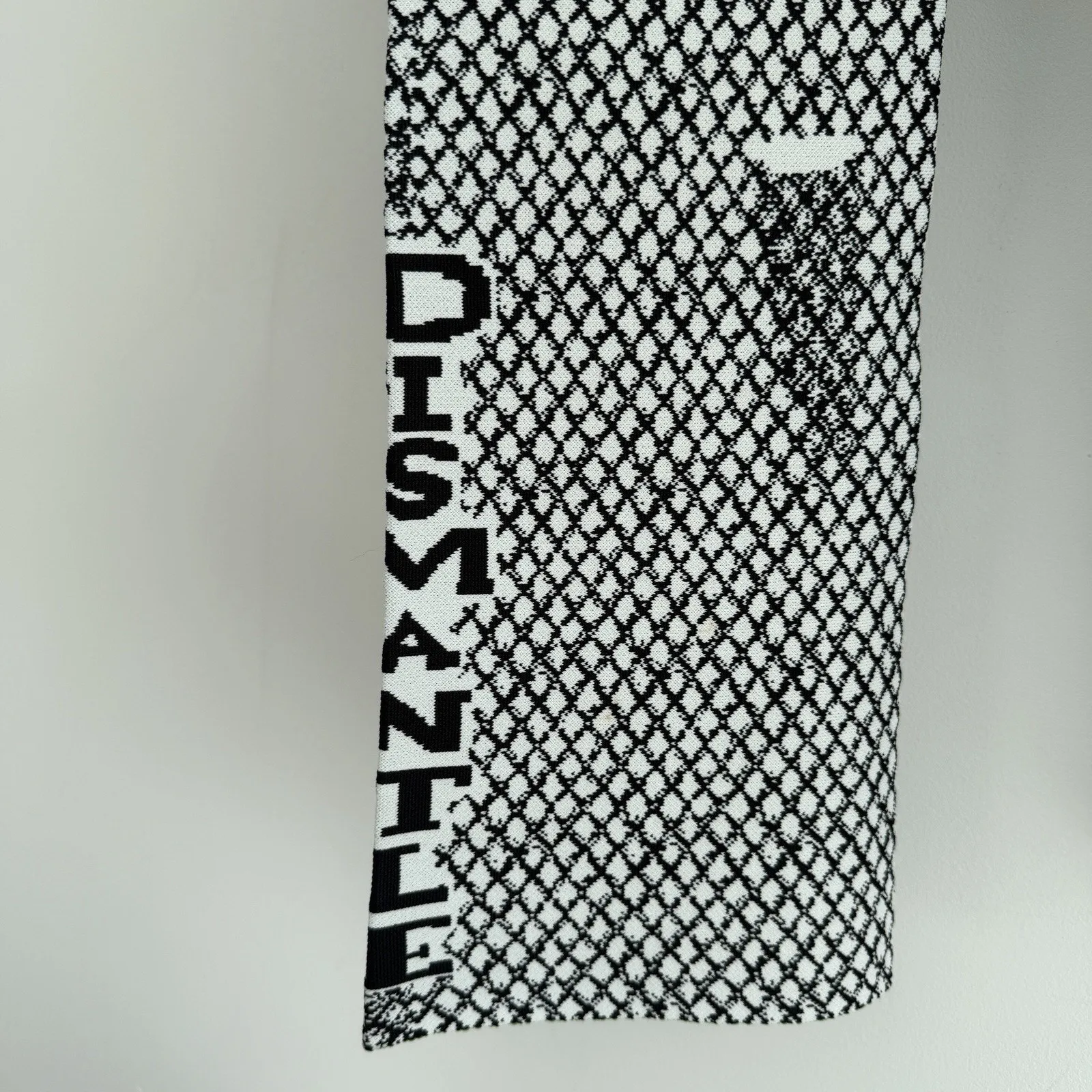 Rudi Gernreich Pants 6 Relaunch 2018 Graphic Knit Flare Mod Op Art Museum Runway White - Image 5