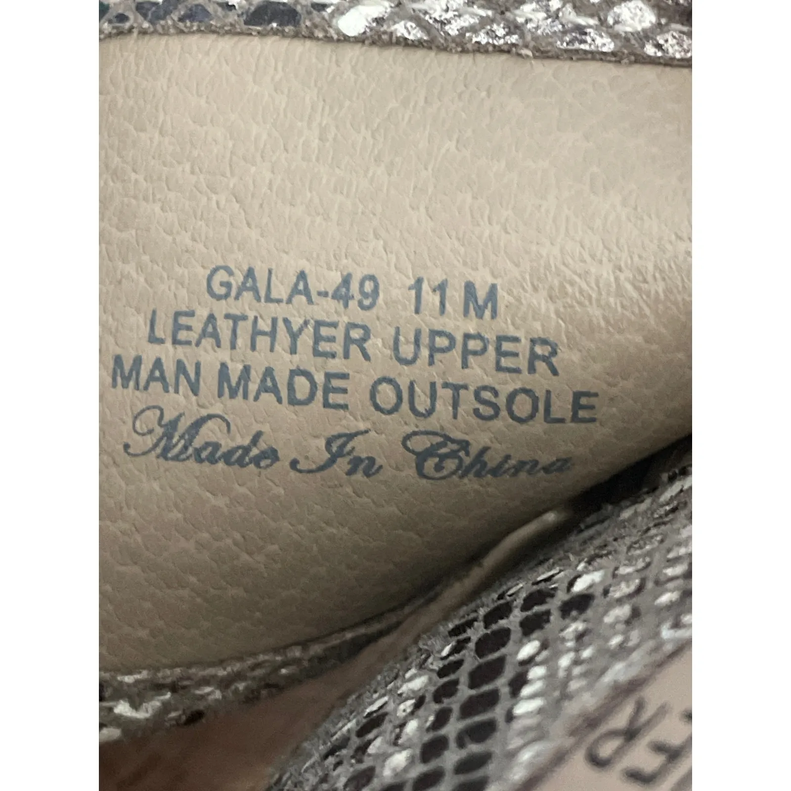 Donald Pliner Metallic Snake Print Leather Wedge - Image 7