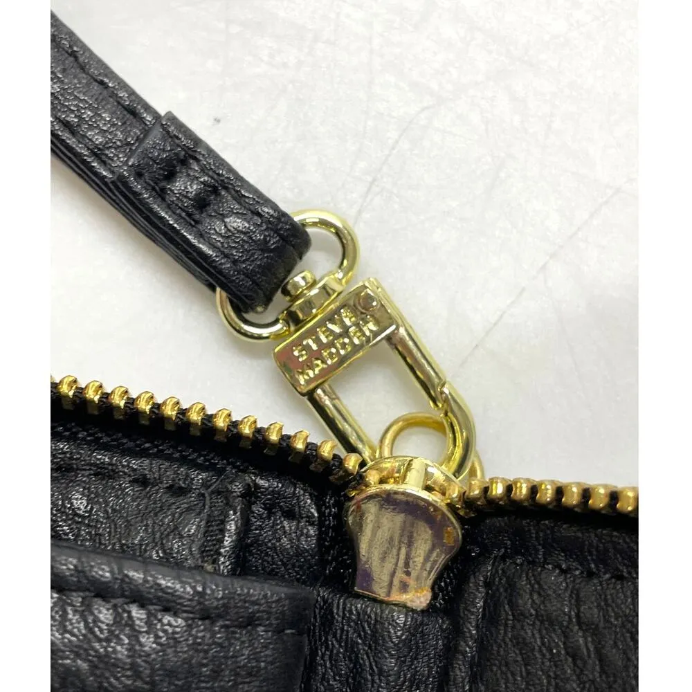 NWOT Steve Madden Black Logo Wristlet Wallet - Image 7