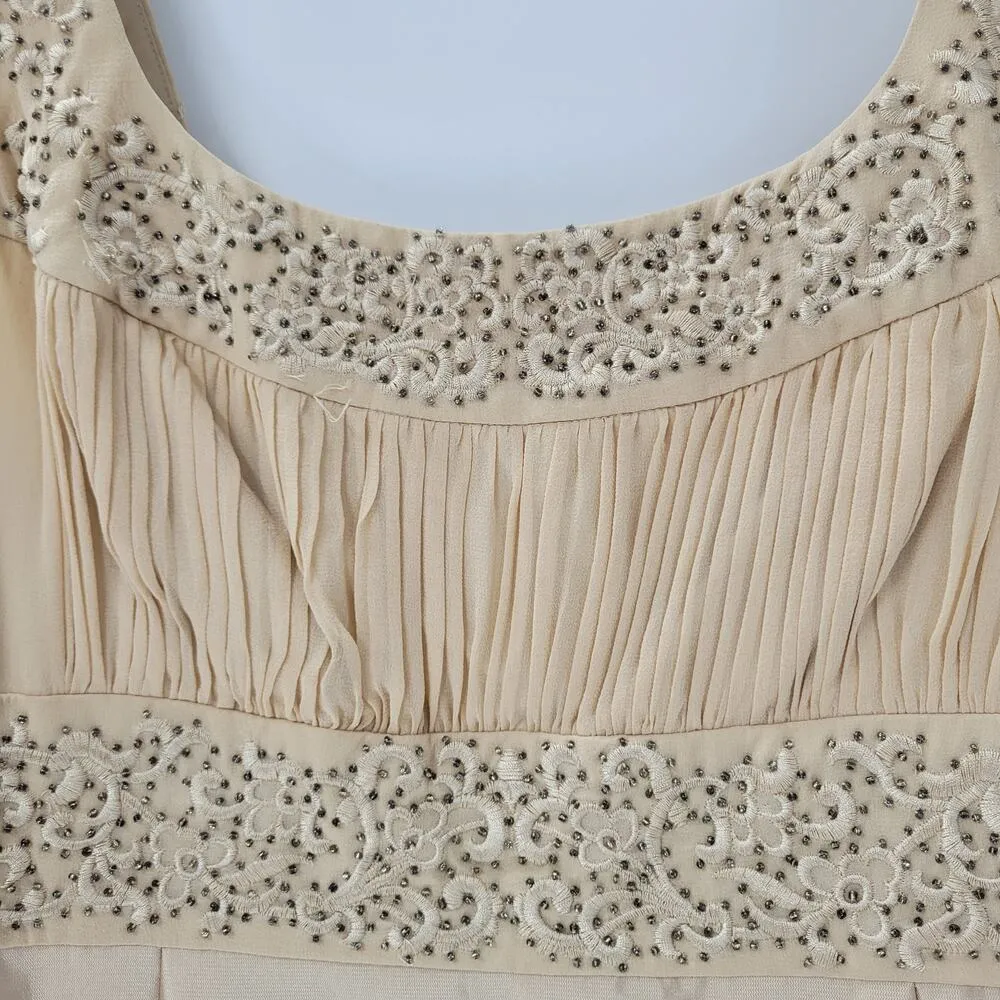 Talbots Women Dress Jacket 12 Cream Silk Blend Wedding Special Occasion MOB MOG - Image 8