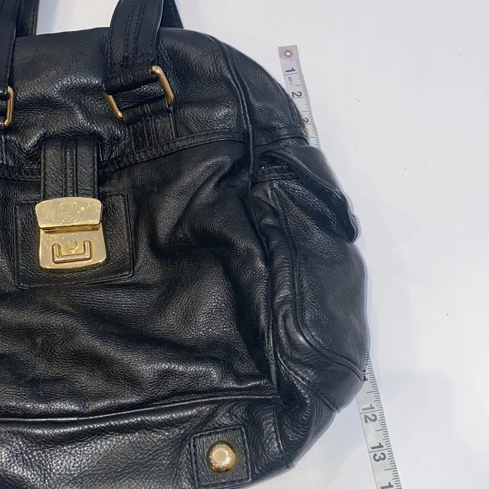 Marc by Marc Jacobs Airliner Captain Shoulder Tote Bag Black Gold Contemporary - Image 14