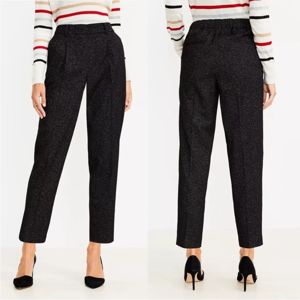 Loft Pants Women’s Size Medium Dress Pants Sparkly Glitter Pull On - Image 2